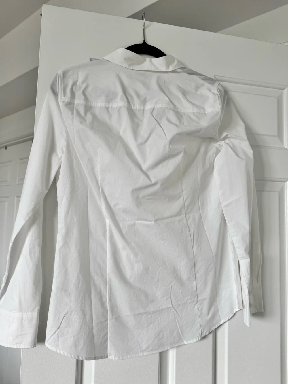 J. Crew White Womens Long-Sleeve Button-Up Shirt